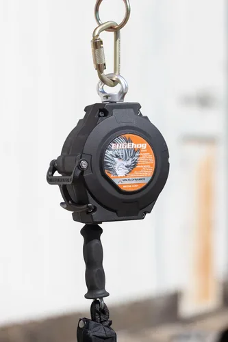 Miniatura 8 de Malta Dynamics Edgehog Lifeline - Cable Yoyo de protección contra caídas de borde delantero de 30 pies, cordón retráctil clase 2 con freno de acción