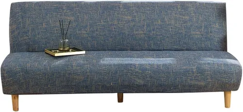 Miniatura 13 de Fundas de sofá sin brazos, elásticas de elastano, funda plegable para sofá cama, futón sin reposabrazos, protector de muebles para sala de estar