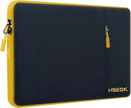 Miniatura 9 de Hseok - Funda para portátil de 15.6 pulgadas, funda con manga a prueba de golpes y repelente al agua con bolsillo para accesorios, compatible