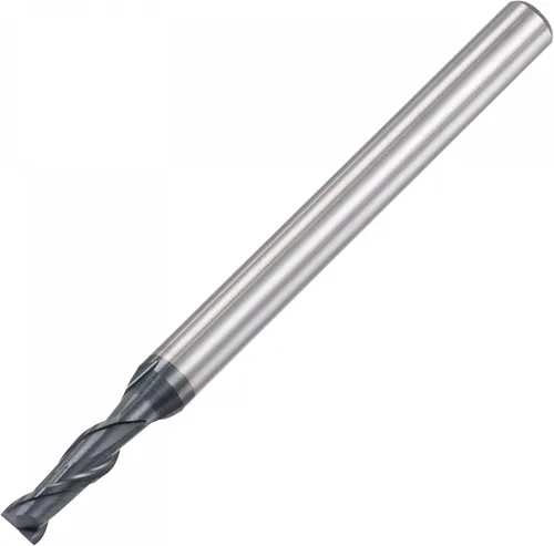 Miniatura 8 de uxcell Fresa de extremo de nariz cuadrada, punta de 0.039 in de diámetro de carburo sólido recubierto AlTiN Fresa CNC Fresa de 2 flautas en espiral
