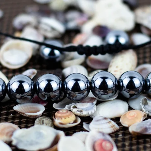 Miniatura 3 de DAZCOLO Pulsera de gemas hecha a mano con piedras preciosas de macramé ajustable de 0.315 in, cuentas redondas, cristales de cuarzo