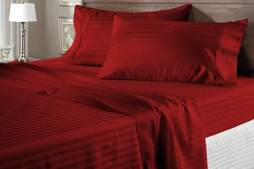 Miniatura 26 de SHERA'S BEDDINGS Juego de sábanas de bolsillo extra profundo de 7 a 9 pulgadas, juego de ropa de cama de calidad egipcia California Queen de 60 x 84