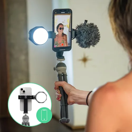 Miniatura 4 de Joby Beamo Reel - Luz LED para creador de contenido para cámaras compactas sin espejo o teléfonos inteligentes, luz de vlogging para creadores