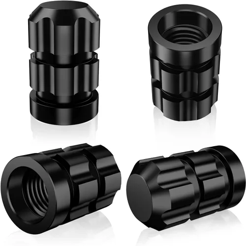 Tapones de vástago de válvula de neumático, paquete de 4 unidades, tapones de metal resistentes a la corrosión y a la decoloración, ajuste universal