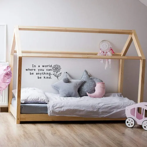 Miniatura 3 de In a World Where You Can Be Anything Be Kind, citas inspiradoras, calcomanías de vinilo para pared, frase motivacional, decoración de habitación