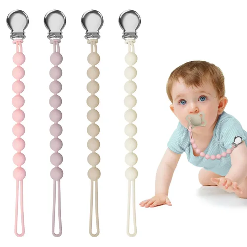 Miniatura 7 de Clips para chupetes para bebé, niña, niño, soporte de silicona para chupetes MAM, artículos esenciales para baby recién nacido, regalo de cumpleaños