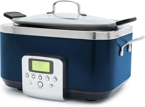 Miniatura 9 de GreenPan Elite 8 en 1 Olla de cocción lenta programable de 6 cuartos de galón, eléctrica, con tapa apta para lavavajillas y recipiente extraíble