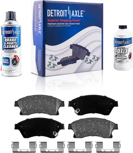 Miniatura 47 de Detroit Axle - Pastillas de freno traseras para Honda Odyssey 2011-2017 Pilot 2007-2013 MDX 2010-2013 ZDX 2010-2013 Pastillas de freno de cerámica