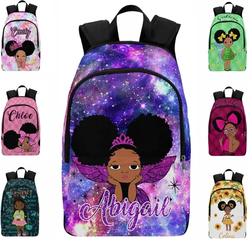 Miniatura 35 de Texto personalizado Elefante desgaste gafas mochila mochila mochila casual Daypack bolsa para mamá niñas, color86-4, Mochilas Daypack