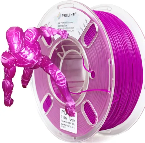 Miniatura 15 de Filamento de impresora 3D de PLA de 1.75mm, PRILINE - Filamento de impresora 3D de PLA, carrete de 1 kg (2.2 libras) Filamento de impresión 3D