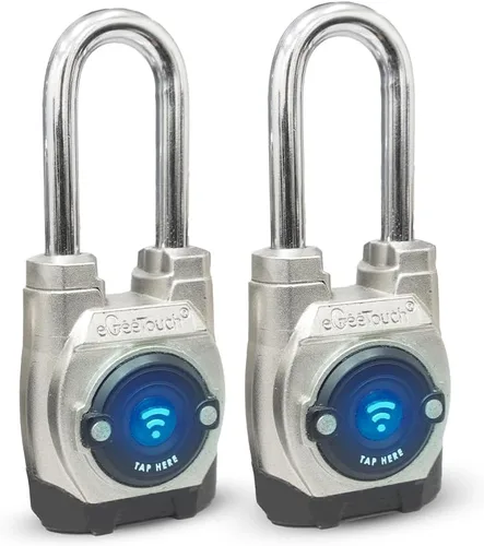 Miniatura 15 de 5th GEN - Candado inteligente para exteriores (paquete de 6, grillete largo) Bluetooth sin llave y bloqueo NFC, seguridad resistente a la intemperie
