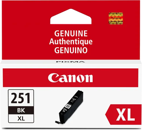 Canon CLI-251XL - Depósito de tinta negra auténtica, compatible con MG6320, IP7220 y MG5420, MX922, MG5520, MG6420, MG7120, iX6820, iP8720, MG7520,