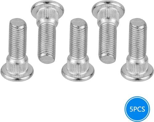 Miniatura 5 de 5 piezas de pernos de rueda, tuercas de llanta OEM#610-266 90942-02049, perno de rueda de llanta con rosca extendida y knurling, tornillo de cubo