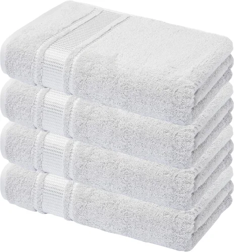Miniatura 30 de Melissa Linen, Toalla de baño, 100% algodón turco para baño, toalla de ducha absorbente, de secado rápido, duradera y suave, 35 x 60 pulgadas