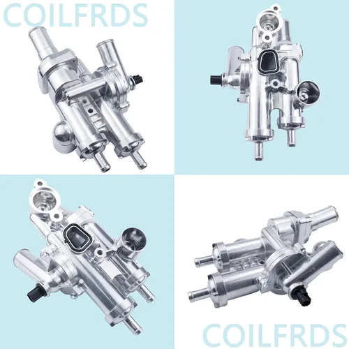 Miniatura 6 de Conjunto de carcasa de termostato, kit de termostato 68003582AB Compatible para Jeep COMPASS 07-17, para DODGE JOURNEY 09-20, Jeep PATRIOT 07-17