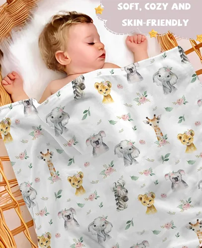 Miniatura 3 de Manta de bebé personalizada para niñas y niños, manta de bebé personalizada con nombre, mantas personalizadas con nombre para niños, manta de Lindos