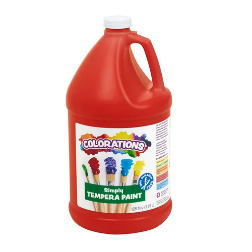 Miniatura 14 de Colorations Pintura de témpera simple sin parabenos para niños, juego de 11 galones, pintura vibrante para póster y aula, fabricada en Estados