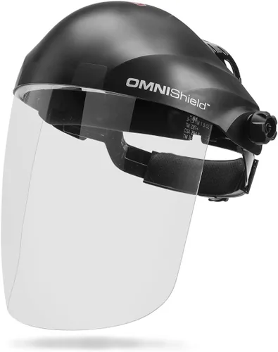 Lincoln Electric OMNIShield K3752-1 - Protector facial profesional, lente transparente con revestimiento antivaho y antiarañazos, casco de alta