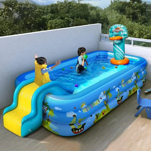 Miniatura 3 de con bomba inflable, piscinas familiares de tamaño completo, piscina inflable para niños, adultos, niños pequeños a partir de 3 años, al aire libre