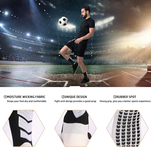 Miniatura 4 de Calcetines de fútbol antideslizantes para jóvenes, calcetines antideslizantes para hombre, 134 pares de calcetines de hospital, calcetines