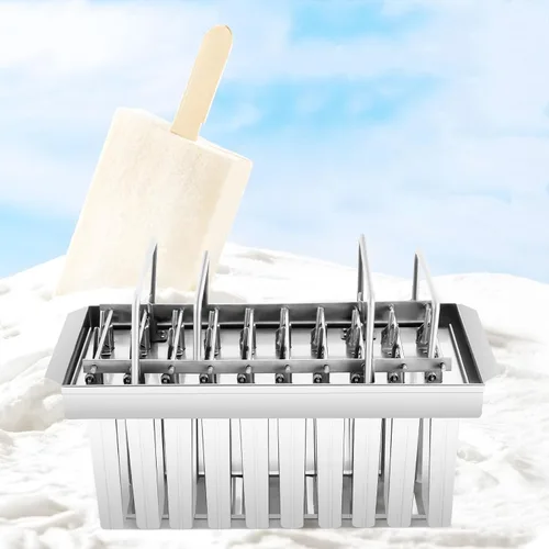 Miniatura 15 de Moldes de paletas de acero inoxidable, 20 unidades, hechos en casa, reutilizables, para hacer helados, para hacer paletas de hielo de congelación