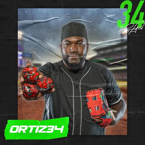 Miniatura 7 de Guante de T-Ball con Graffiti de 9" - Guante de Béisbol Juvenil con Graffiti David Ortiz - Para Diestros, Fácil de Cerrar, No Requiere Verde/Púrpura