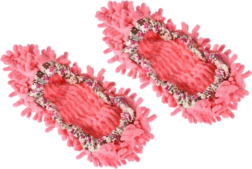 Miniatura 8 de M METERXITY 2 pares de fundas lavables de limpieza para zapatos, polvo de limpieza de suelos, pantuflas de microfibra de chenilla, para mopa de Verde