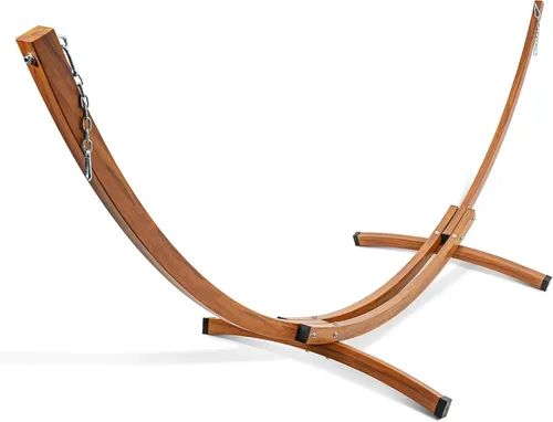 Miniatura 8 de Lazy Daze Hammocks Soporte de hamaca de arco de acero resistente de 12 pies con mosquetón y cadena, soporte curvado resistente a la intemperie