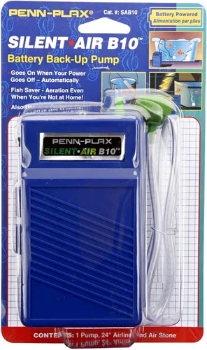 Penn-Plax Silent - Air Aquarium Air Pump - Designed for Emergencies and Power Outages