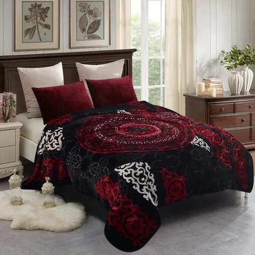 Miniatura 12 de JML Manta de forro polar suave tamaño King, manta coreana pesada, 85 x 95 pulgadas, 9 libras, una sola capa, esponjosa, gruesa, cálida