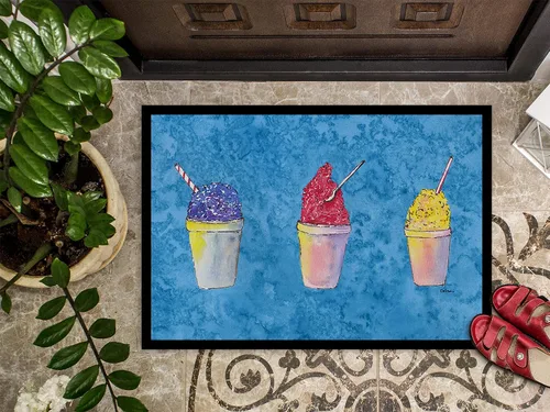 Miniatura 3 de Caroline's Treasures 8780MAT - Felpudo de bolas de nieve y conos de nieve de 18 x 27 pulgadas, para interiores y exteriores, para entrada