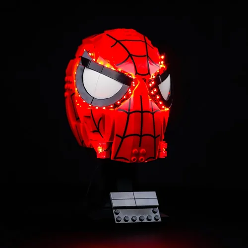 Miniatura 2 de VONADO Kit de luz LED compatible con la máscara de Lego Spider Man 76285 (solo luces, sin modelos) Juego de iluminación creativa Accesorios