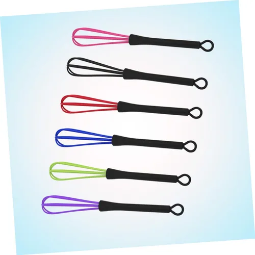 Miniatura 8 de FRCOLOR 12 piezas de herramienta de peluquería mezclador de color para peluquería mini batidor de silicona herramienta de tinte eléctrico