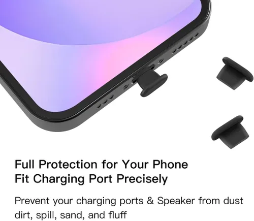 Miniatura 3 de 20 tapones antipolvo para iPhone 14, 14 Pro Max, 13, 13 Pro Max, 12, 12 Pro Max, 11, 11 Pro, X, XS, XR, 8, 7, iPhone Lightning puerto de carga