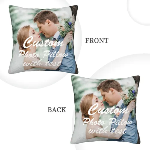 Miniatura 2 de Almohada de terciopelo personalizada para regalos personalizados, 16 x 16 pulgadas, almohada con estampado de letras temáticas de Halloween