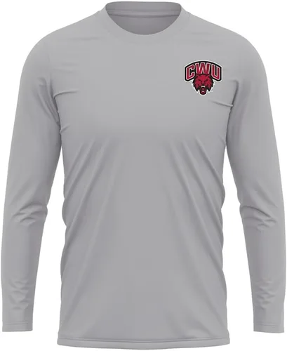 Miniatura 223 de Camisa deportiva de manga larga oficial de la NCAA Collegiate para hombre, con logotipo en el pecho izquierdo, colección Athletic Heather