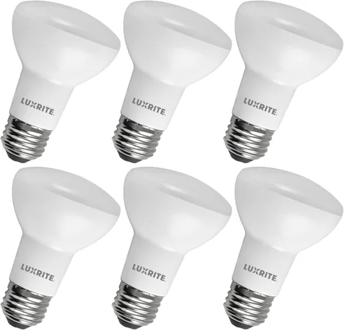 Miniatura 10 de LUXRITE foco LED BR20, equivalente a 45 W, 3500 K luz blanca natural, regulable, 460 lúmenes, foco LED inundante R20 de 6.5 W, Energy Star, a prueba