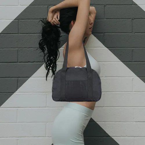 Miniatura 6 de Mini bolsa de gimnasio para mujeres y niñas, bolsa de gimnasio pequeña de 12 pulgadas, bolsa de lona ligera para viajes y deportes