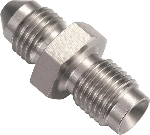 Miniatura 5 de Adaptador Conector de Ajuste de Manguera de Freno de Acero Inoxidable con Flare Invertido Macho 3AN a Macho 3/8-24