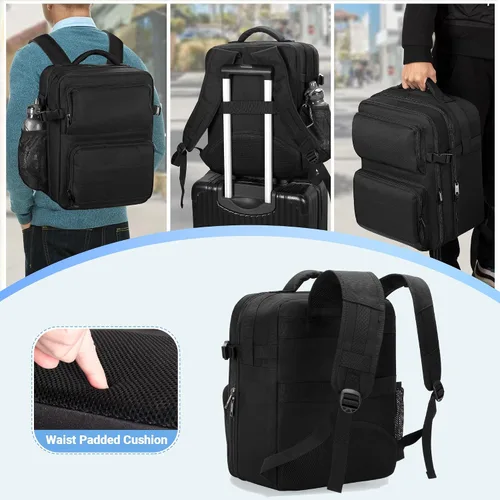 Miniatura 6 de LUXJA Mochila para proyector con funda para laptop de 15.6 pulgadas, bolsa para proyector con 2 compartimentos grandes