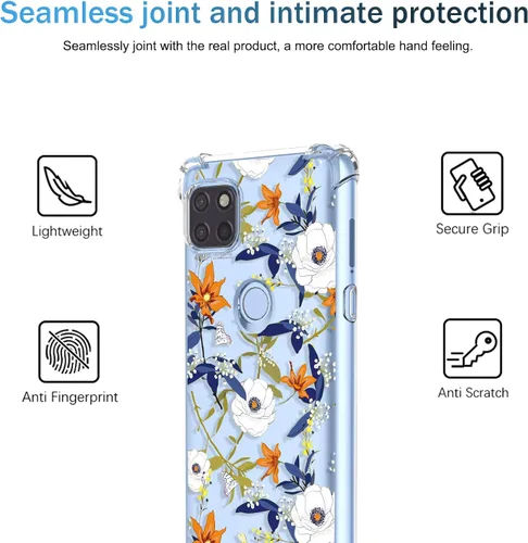Miniatura 16 de Funda para Moto G Stylus 2021 4G Clear Flower Funda de teléfono TPU suave a prueba de golpes, antiarañazos, funda protectora para Motorola G Stylus