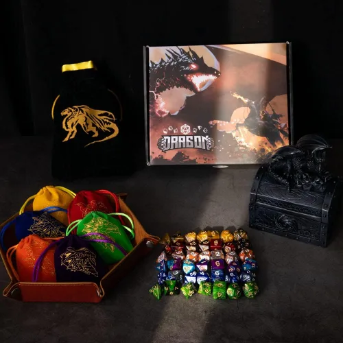 Miniatura 5 de Juego de dados DND 42 piezas de dados poliédricos para Dungeons and Dragons, dados para D&D RPG MTG y otros juegos de mesa en paquete con bolsas