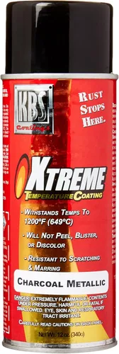 Miniatura 11 de KBS Coatings - Recubrimiento de temperatura Xtreme, color negro azabache , Acero inoxidable