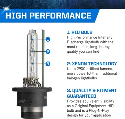 Miniatura 4 de PEAK Bombilla de repuesto para faros delanteros de xenón HID D4S