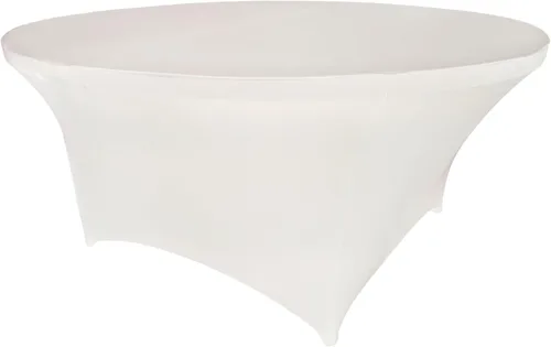 Miniatura 98 de Mantel de cóctel de elastano redondo de 24 pulgadas x 30 pulgadas de alto, color negro