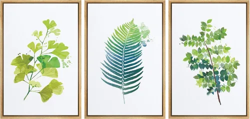 Miniatura 15 de NWT Lienzo enmarcado para pared, juego de arte en acuarela pastel, bosque de montaña oscura, naturaleza silvestre, ilustraciones de arte moderno