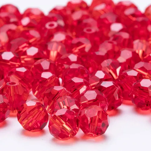Miniatura 10 de 300 piezas de cuentas de cristal rondelle de 4 mm para hacer joyas, cuentas de cristal facetadas redondas de AB para joyería, cuentas espaciadoras