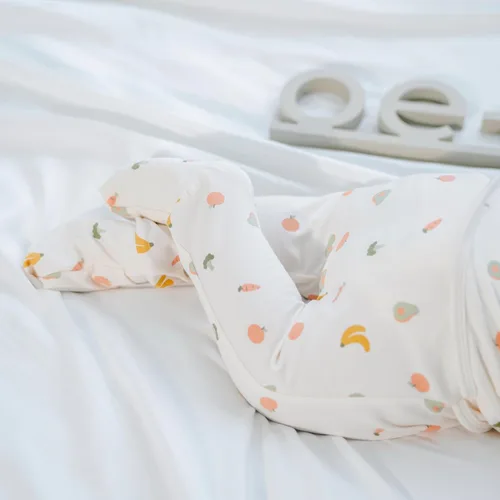 Miniatura 7 de OETEO Mameluco de algodón con certificación Oeko-Tex, fácil de llevar, con pies y mitones convertibles, paquete de pijama Gtube adaptable