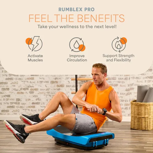 Miniatura 3 de Lifepro 4D Vibration Plate Exercise Machine — Triple Motor, 7 Presets, 60 Speeds Rumblex Plus/Pro Vibrating Platform with Wrist Remote — Whole Body