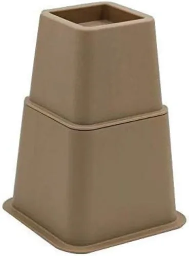Miniatura 5 de HomeRoots Elevadores de cama ajustables y elevadores de muebles, elevadores de mesa de plástico resistente de 3, 5 u 8 pulgadas para cama y sofá